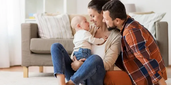 happy family in pest free home